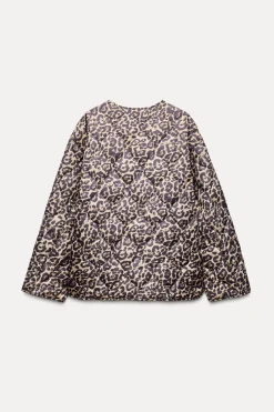 Fashion CHAQUETA ACOLCHADA ESTAMPADO ANIMAL Mujer Chaquetas / Cazadoras