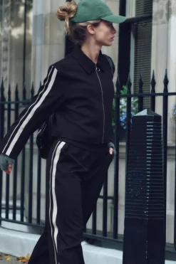 New CHAQUETA BANDA LATERAL Mujer Chaquetas / Cazadoras