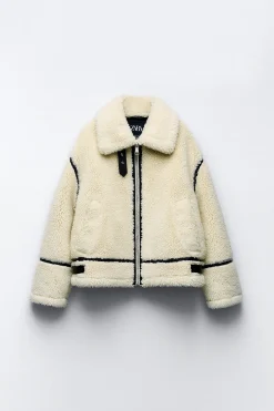 Outlet CHAQUETA BIKER BORREGUILLO ZW COLLECTION Mujer Abrigos / Anoraks|Chaquetas / Cazadoras