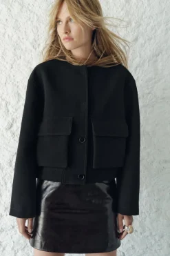 Sale CHAQUETA BOMBER BOLSILLOS ZW COLLECTION Mujer Chaquetas / Cazadoras|Blazers / Chalecos