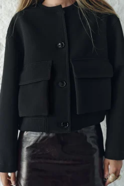 Sale CHAQUETA BOMBER BOLSILLOS ZW COLLECTION Mujer Chaquetas / Cazadoras|Blazers / Chalecos