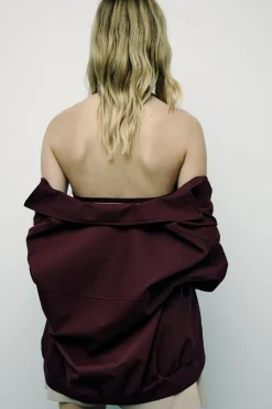 Hot CHAQUETA BOMBER BOLSILLOS CREMALLERA Mujer Chaquetas / Cazadoras