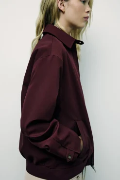 Hot CHAQUETA BOMBER BOLSILLOS CREMALLERA Mujer Chaquetas / Cazadoras