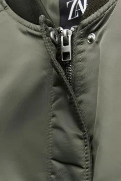 Sale CHAQUETA BOMBER CROP BOLSILLOS Mujer Chaquetas / Cazadoras