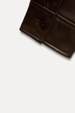 Fashion CHAQUETA BOMBER EFECTO PIEL Mujer Chaquetas / Cazadoras