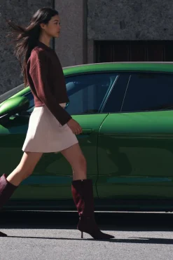 Clearance CHAQUETA BOMBER PUNTO LISO Mujer Cárdigan / Jerséis|Punto