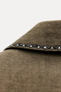 Clearance CHAQUETA BORDADOS CONTRASTE ZW COLLECTION Mujer Chaquetas / Cazadoras