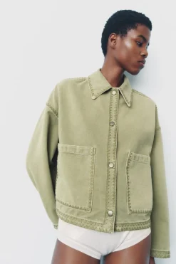 Outlet CHAQUETA BORDADOS ZW COLLECTION Mujer Chaquetas / Cazadoras