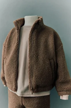 Niños ZARA 1½ - 6 Años·Abrigos|1½ - 6 Años·Abrigos<CHAQUETA BORREGUILLO