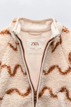 Niños ZARA 1½ - 6 Años·Abrigos|1½ - 6 Años·Abrigos<CHAQUETA BORREGUILLO ESTAMPADO