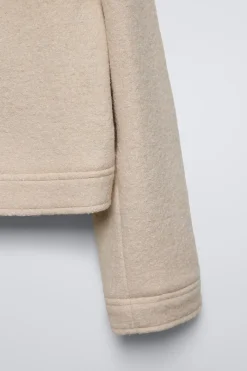 Niños ZARA 6 - 14 Años·Abrigos|6 - 14 Años·Total Look<CHAQUETA BOUCLÉ CON LANA LACITO