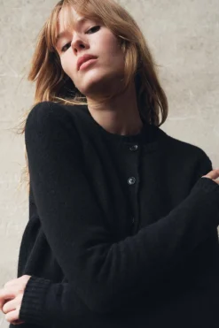 Discount CHAQUETA BÁSICA 100% LANA Mujer Cárdigan / Jerséis|Punto