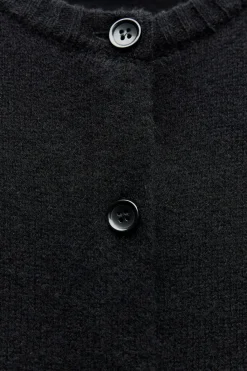 Discount CHAQUETA BÁSICA 100% LANA Mujer Cárdigan / Jerséis|Punto