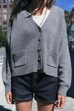 Clearance CHAQUETA BÁSICA 100% LANA Mujer Cárdigan / Jerséis|Punto