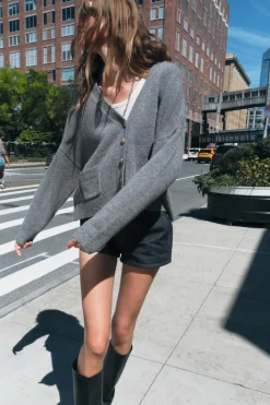 Clearance CHAQUETA BÁSICA 100% LANA Mujer Cárdigan / Jerséis|Punto