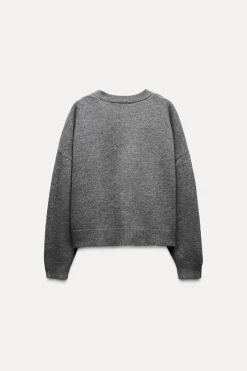 Clearance CHAQUETA BÁSICA 100% LANA Mujer Cárdigan / Jerséis|Punto