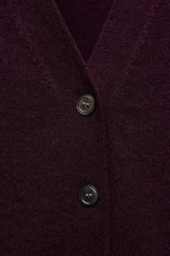 Best CHAQUETA BÁSICA 100% LANA Mujer Cárdigan / Jerséis|Punto