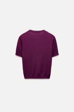 Online CHAQUETA BÁSICA PUNTO LISO MANGA CORTA Mujer Cárdigan / Jerséis|Punto