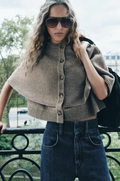 Sale CHAQUETA CAPA PUNTO Mujer Abrigos / Anoraks|Cárdigan / Jerséis