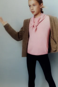 Niños ZARA 6 - 14 Años·Punto<CHAQUETA CAPUCHA CON LANA Y CASHMERE