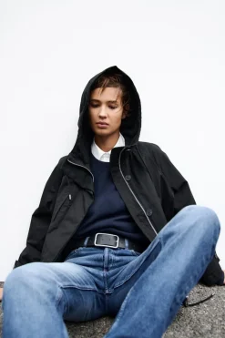 New CHAQUETA CAPUCHA ZW COLLECTION Mujer Chaquetas / Cazadoras