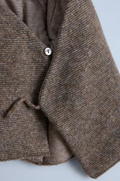 Niños ZARA 0 - 6 Meses·Punto<CHAQUETA COMBINADA CAPUCHA