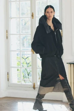 Discount CHAQUETA COMBINADA CON LANA ZW COLLECTION Mujer Chaquetas / Cazadoras