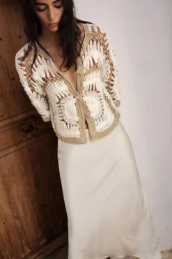 Clearance CHAQUETA COMBINADA CROCHET Mujer Cárdigan / Jerséis|Punto