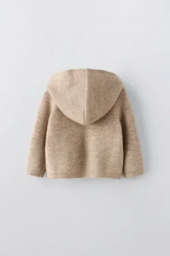 Niños ZARA 0 - 6 Meses·Punto|0 - 6 Meses·Básicos<CHAQUETA CON LANA Y CASHMERE