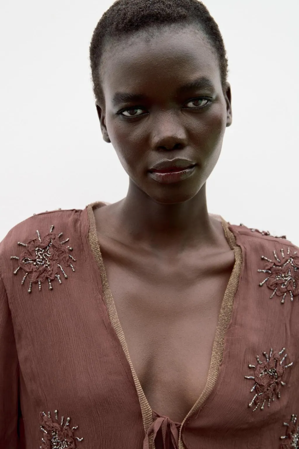 Clearance CHAQUETA CORTA BORDADOS ABALORIOS Mujer Cárdigan / Jerséis|Punto