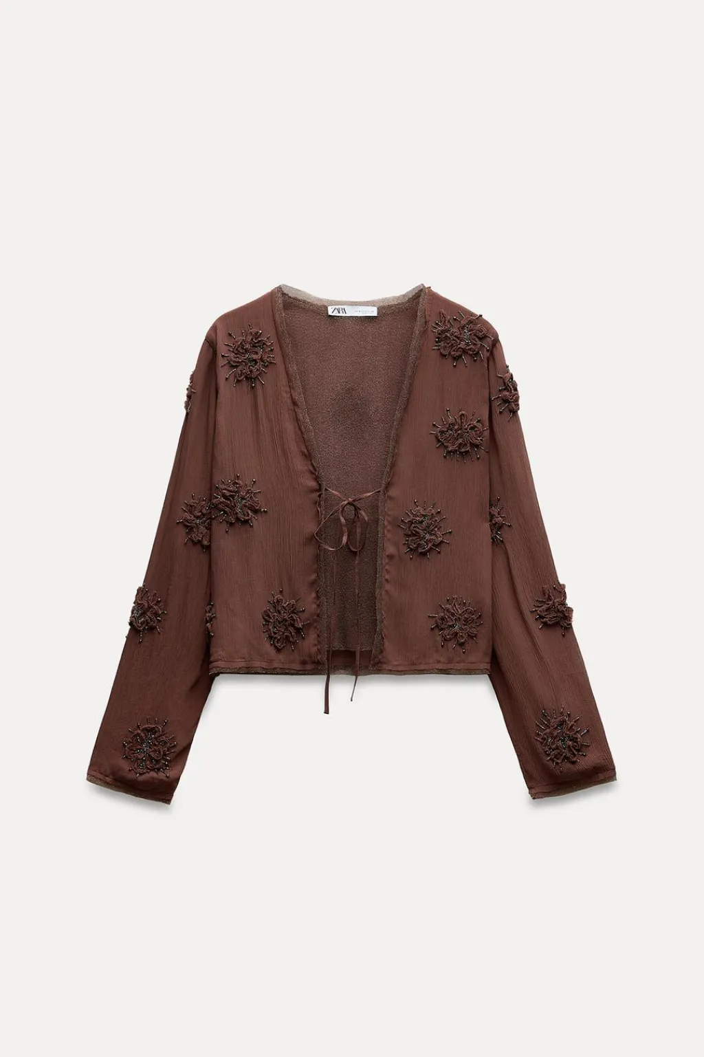 Clearance CHAQUETA CORTA BORDADOS ABALORIOS Mujer Cárdigan / Jerséis|Punto