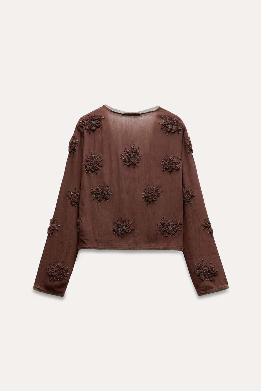 Clearance CHAQUETA CORTA BORDADOS ABALORIOS Mujer Cárdigan / Jerséis|Punto