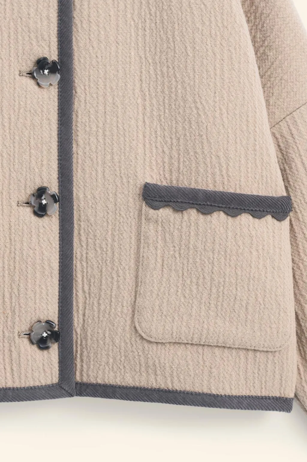 Niños ZARA 6 - 14 Años·Abrigos<CHAQUETA CORTA CON LANA LIMITED EDITION