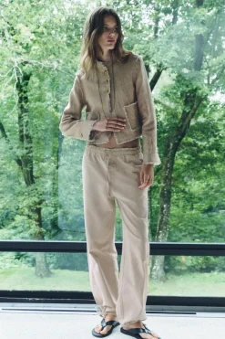 Fashion CHAQUETA CORTA DESFLECADA ZW COLLECTION Mujer Chaquetas / Cazadoras