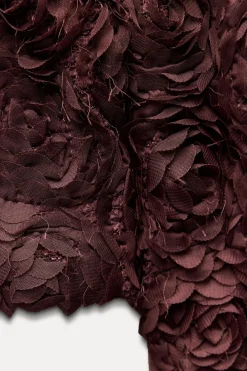 Outlet CHAQUETA CORTA ESTRUCTURA FLOR Mujer Cárdigan / Jerséis|Punto