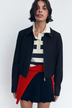 New CHAQUETA CORTA SOLAPA Mujer Chaquetas / Cazadoras