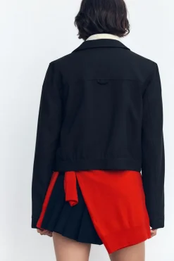 New CHAQUETA CORTA SOLAPA Mujer Chaquetas / Cazadoras