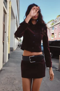 Outlet CHAQUETA CORTA TERCIOPELO Mujer Chaquetas / Cazadoras