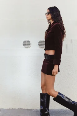 Outlet CHAQUETA CORTA TERCIOPELO Mujer Chaquetas / Cazadoras