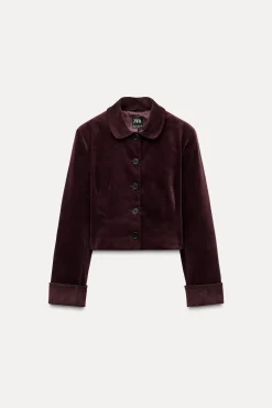 Outlet CHAQUETA CORTA TERCIOPELO Mujer Chaquetas / Cazadoras