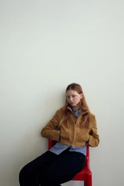 Hot CHAQUETA CROP 100% PIEL Mujer Chaquetas / Cazadoras