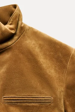 Hot CHAQUETA CROP 100% PIEL Mujer Chaquetas / Cazadoras