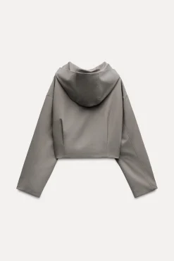 Outlet CHAQUETA CROP CAPUCHA Mujer Chaquetas / Cazadoras