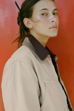 Hot CHAQUETA CROP CONTRASTE Mujer Chaquetas / Cazadoras