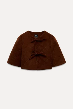 Fashion CHAQUETA CROP TACTO SUAVE Mujer Chaquetas / Cazadoras