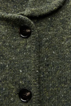 Best CHAQUETA CRUZADA CON LANA Mujer Cárdigan / Jerséis|Punto