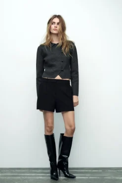 Sale CHAQUETA CRUZADA PUNTO Mujer Cárdigan / Jerséis|Punto