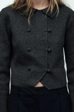 Sale CHAQUETA CRUZADA PUNTO Mujer Cárdigan / Jerséis|Punto