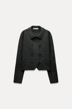 Sale CHAQUETA CRUZADA PUNTO Mujer Cárdigan / Jerséis|Punto