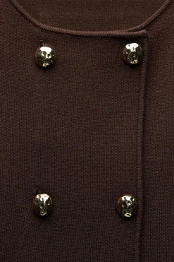 Clearance CHAQUETA CRUZADA PUNTO Mujer Cárdigan / Jerséis|Punto